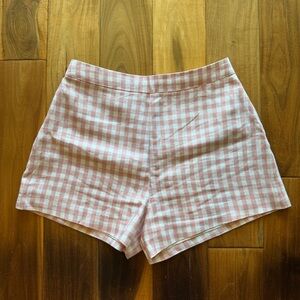 Posse Perri Short High-Waist Pink Gingham Women’s Shorts. Like new size M